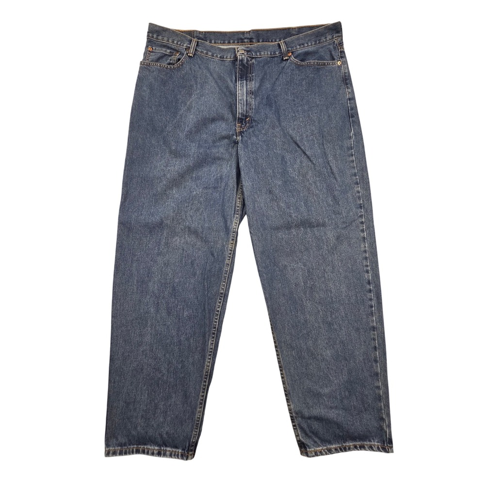 Levis 560 Comfort Fit Jeans Mens 44x32 Medium Wash Blue Tapered Leg Denim